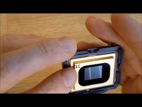 DLP teardown follow up: color wheel and DLP chip