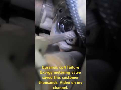 Duramax cp4 failure, had exergy fuel metering valve installed . #duramax #dieselengine