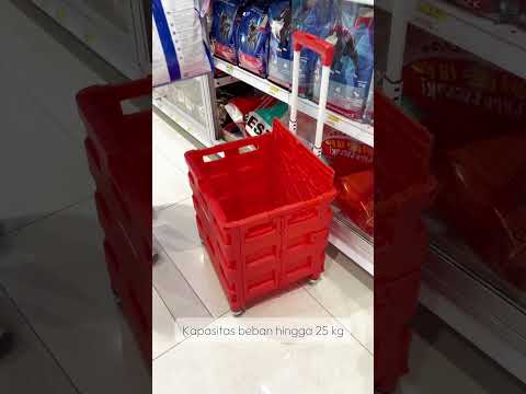 Gambar Maxbuilt Troli Lipat Portabel 25 kg - Merah