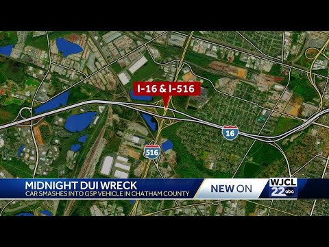 GSP: Driver charged with DUI after crashing into patrol car in Chatham County