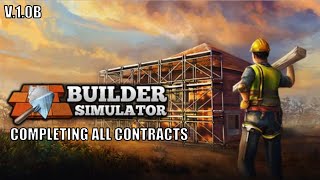 Builder Simulator Gameplay - Completing All Contracts (No Commentary)