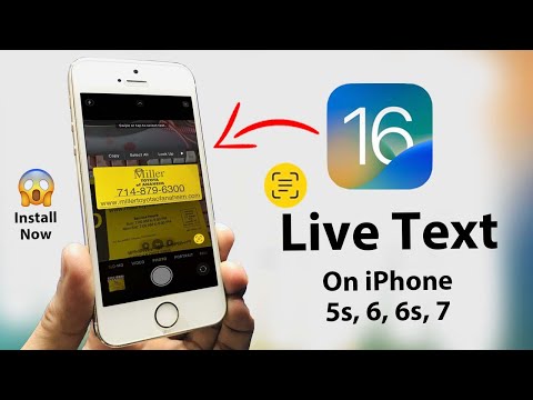 How to Get iOS 16 Live Text on iPhone 5s, 6, 6s, 7, 8 - Install Now🔥🔥