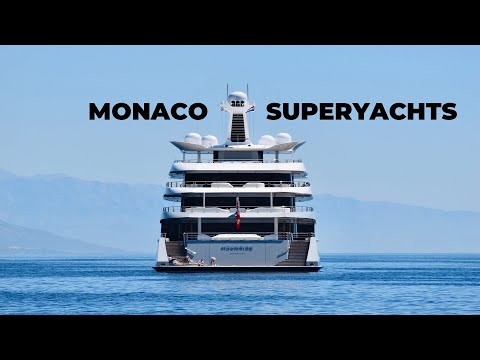 Inside CRN Cloud 9 & Atlante Superyachts | Monaco Port Hercules Drone Footage