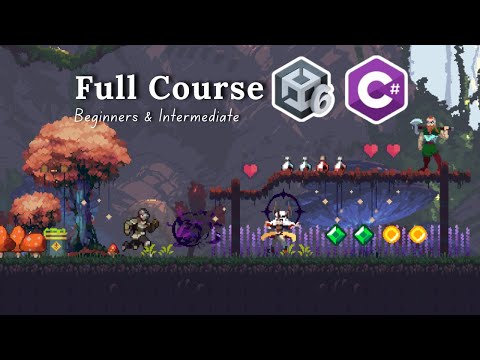 Unity 6 & C# Full Tutorial for Beginners by Making a 2D Game in Unity Game Engine & C# Programming