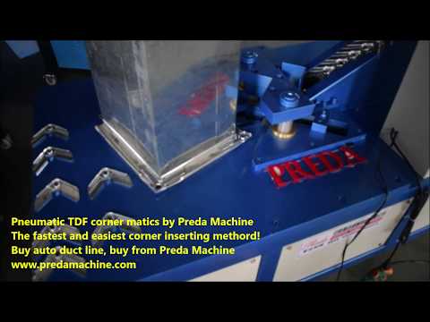 Pneumatic auto TDF duct corner matics by Preda Machine
