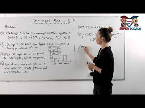 Clasa a III-a - Test evaluare inițială - Model 2