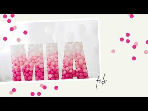 Balloon Mosaic + GIVEAWAY (A-Z 0-9 DIY Template) | LPF DECOR