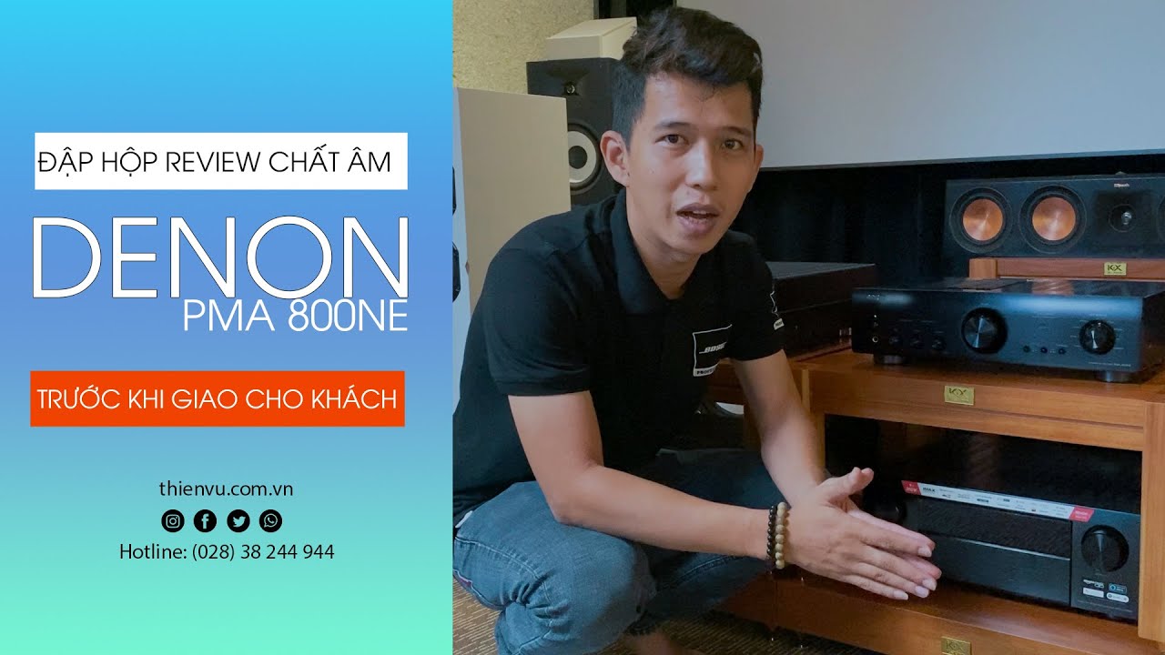 video Amply nghe nhạc Denon PMA-800NE chính hãng 0