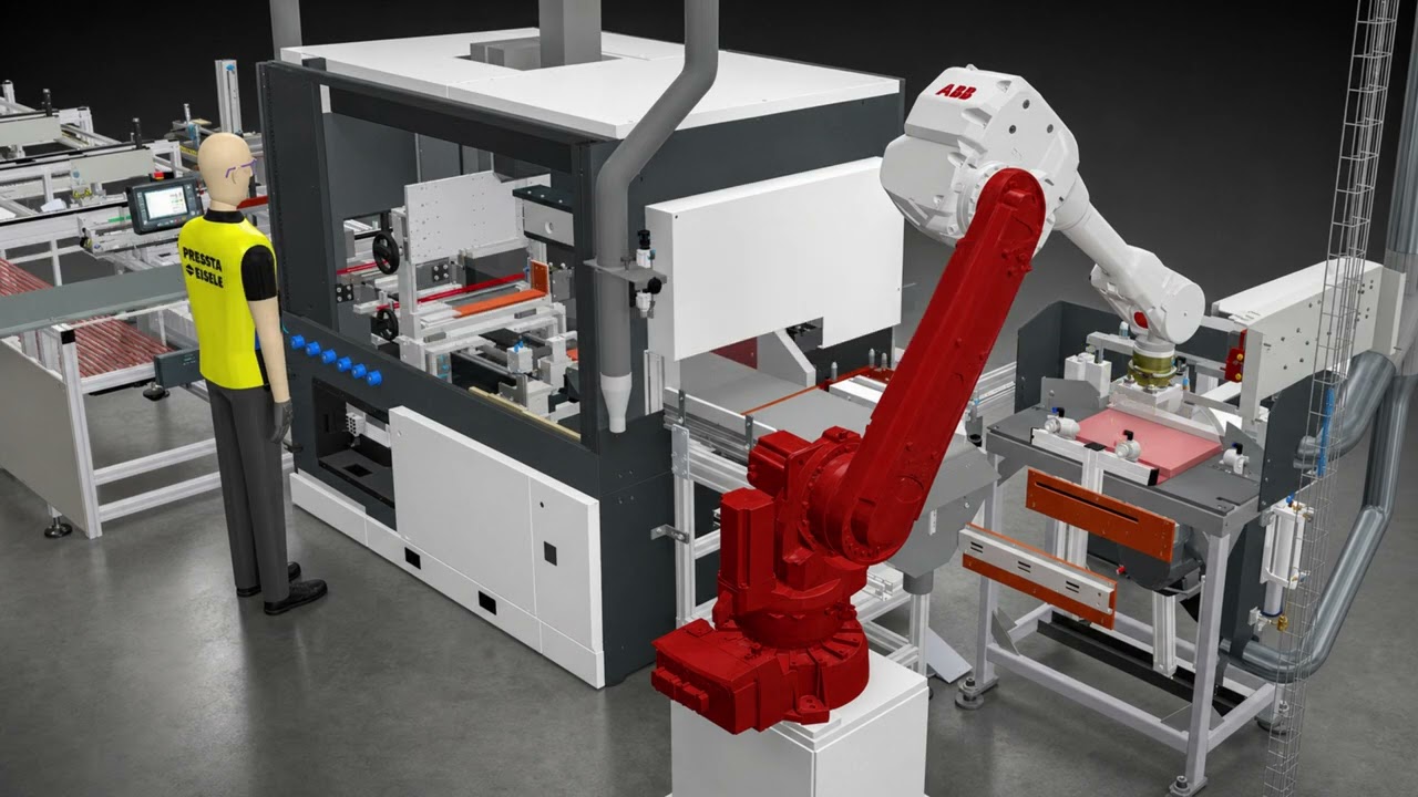 Robotergeführte Stand-alone-Sägelinie für Aluminium-Strukturbauteile
