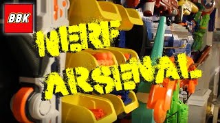 We Build an Epic Nerf Wall Arsenal! How to Build Nerf Gun Wall #NerfOrNothing
