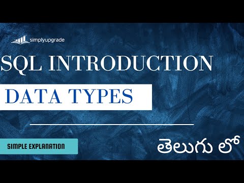 Sql Data Types In Telugu Datatypes In Sql Sql Datatypes Sql For Datascience Sql 2