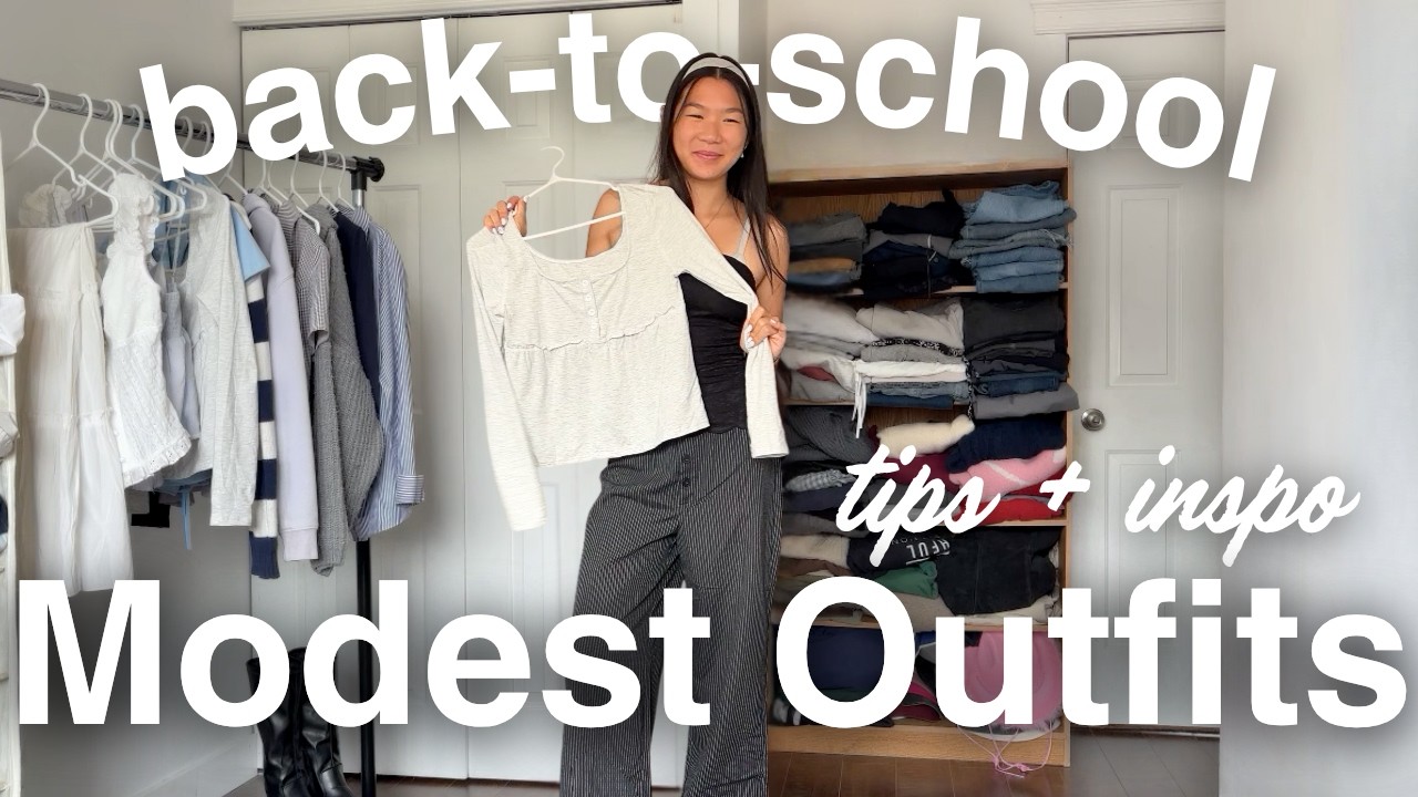 How to style SCHOOL OUTFITS that ACTUALLY look cute | Modest & Casual Inspo 📚💕