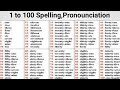 Spelling Pronounciation 1 to 100 ,  English Numbers 1 to 100, By Student Darbar, One to Hundred