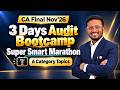 CA Final Nov'26 A Category Marathon Pt.2 | Timestamps & Full Syllabus Audit Chapters