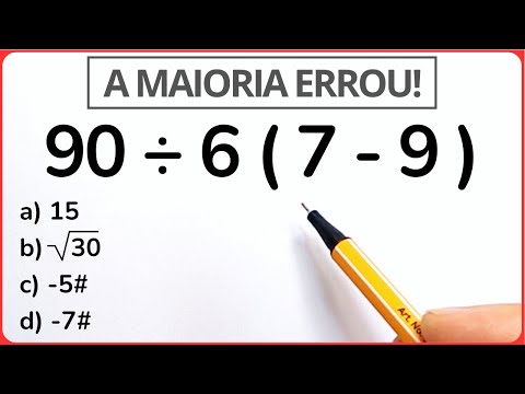 5 QUESTÕES DE MATEMÁTICA BÁSICA🔥 GRAU 1