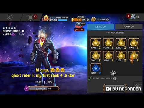 Rank up & gameplay of 5 star ghost rider /rank 4 /mcoc/marvel  contest of champions