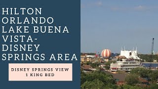 preview picture of video 'Hilton Orlando Lake Buena Vista Hotel at WDW King Bed Room Tour #770'
