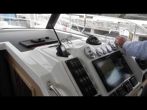 Swift Trawler docks at Twin Dolphin Marina