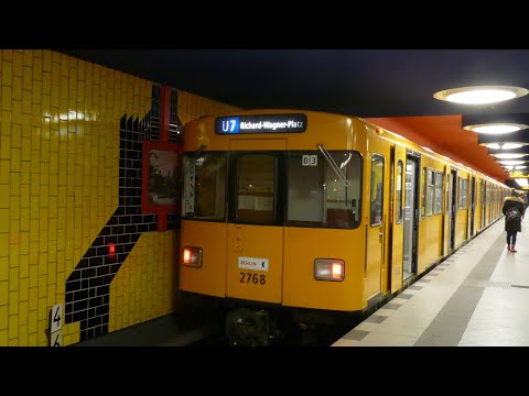 U-Bahn Berlin F-Drehstromer als U7 Aussetzer in Richard-Wagner-Platz(U7)[1080p50 ᴴᴰ]