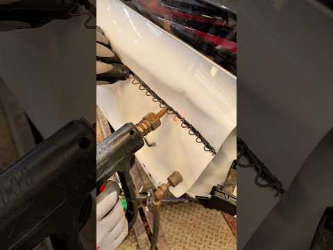 Repair the dented tailgate.