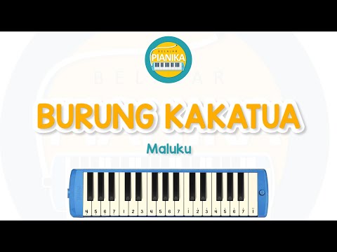 Not Pianika Burung Kakatua Maluku -  Belajar Pianika