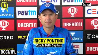 'Mumbai Outplayed Us,' Says Delhi Capitals Coach Ricky Ponting After IPL 2020 Loss to MI | The Quint