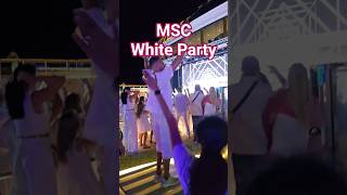 White Party at Sea Hits Hard! MSC World America #cruise #msc #party @msccruisesofficial