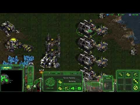 1 Terran vs 7 Random Computers (Only Ground Units)