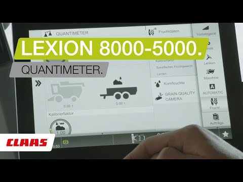 CLAAS LEXION 8000-5000. QUANTIMETER ražas mērītājs.