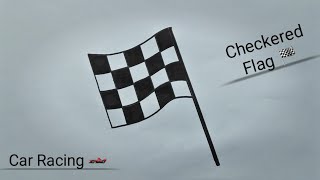 How to Draw Checkered Flag l How to Draw Checkered Flag of Racings l Checkered Flag l ES art & craft