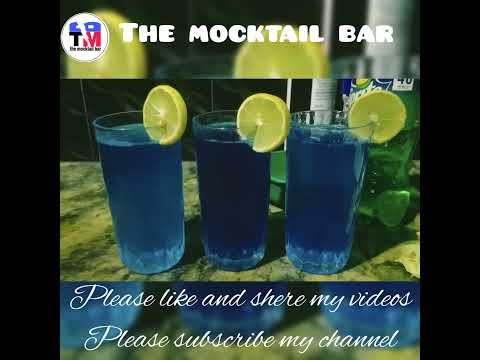 blue temptation ya blue lagoon mocktail || How to make mocktail || Easy to make || The mocktail bar|