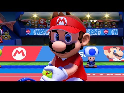Mario Tennis Aces DEMO - First Online Matches (Mario & Peach Gameplay)