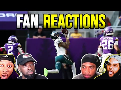 Fans React To Eagles vs Vikings Game Highlights | NFL 2025 Season Week 7
