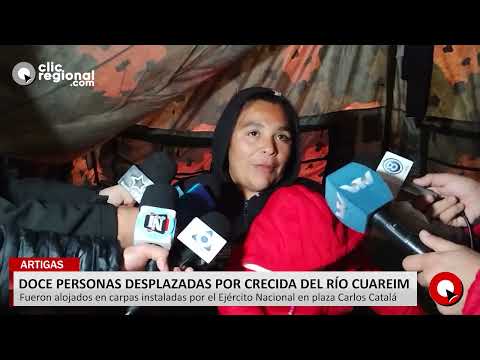 HAY 12 PERSONAS DESPLAZADAS POR LA CRECIDA DEL RÍO CUAREIM