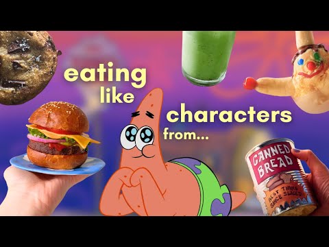 I Ate Only SPONGEBOB Foods for 24 Hours