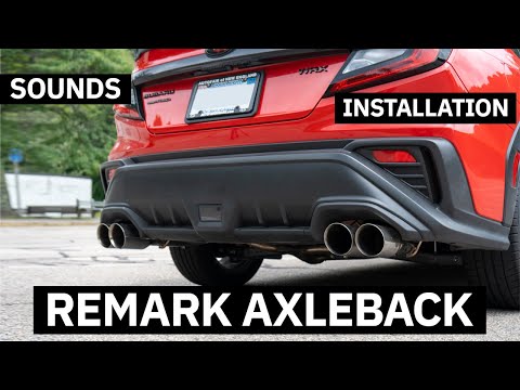 2022 Subaru WRX Remark Axleback Exhaust Installation & Sounds