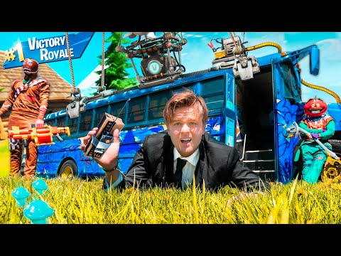 Fortnite BATTLE Royal IRL! DESTROY The BATTLE BUS! (Chapter 3)