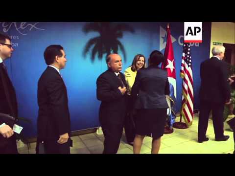 House Minority Leader Nancy Pelosi met with Cuban Foreign Minister Bruno Rodriguez in Havana on Wedn