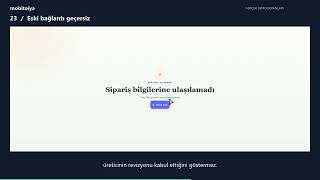 Mobitolya Siparişten Teslimata Süreç Yönetimi | Demo Eğitim 2