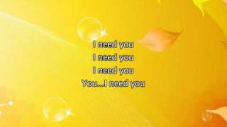 Alicia Keys - I Need You, Lyrics In Video