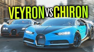 Bugatti VEYRON vs CHIRON!! | Forza Horizon 4 Co-op