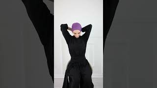 Back tie cotton Turban- purple