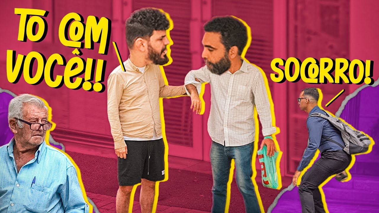 PEGADINHA INDO COM ESTRANHOS