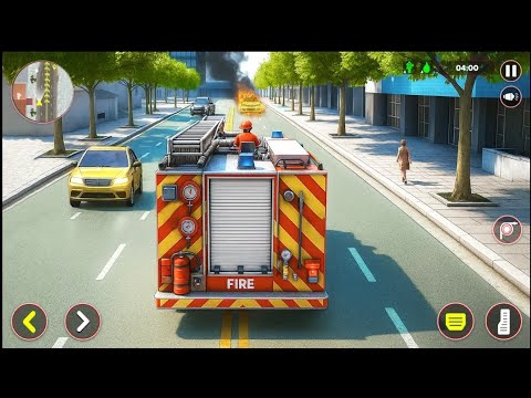 Fire Truck Simulator Gameplay 🚒 | Tunnel Rescue Mission + Car Crash Emergency (Mobile)