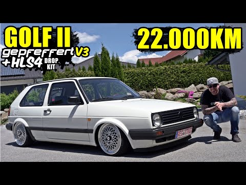 STATIC GOLF II mit 22.000 KM ! / gepfeffert V3 + HLS4 Dropkit