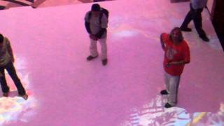 Interactive Floor Installation in Kuwait - Graffiti Theme