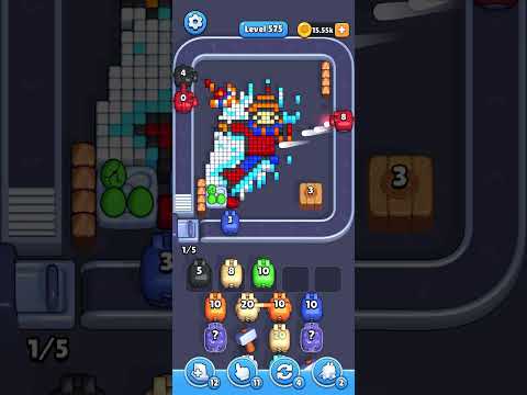 Pixel Flow Level 575 Walkthrough - Medium Difficulty Puzzle Solution