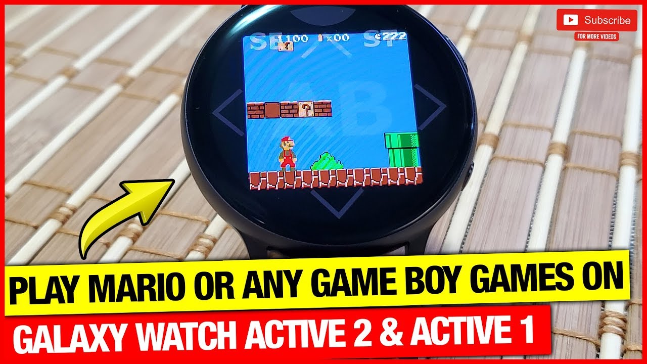 Play Mario On Galaxy Watch 3, Active 2 & 1!
