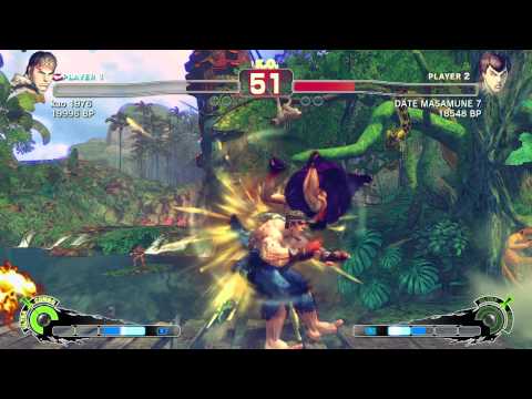 SSF4 Ranked Asia: kao 1976 (Ryu) VS DATE MASAMUNE 7 (Fei Long)