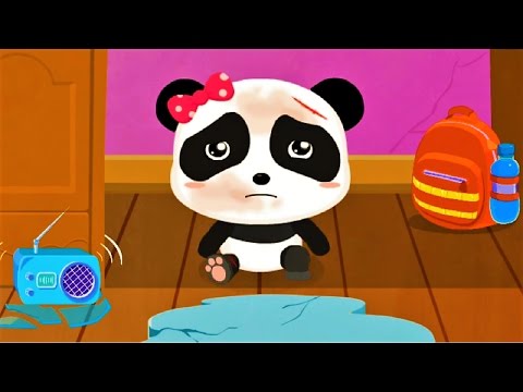 Earthquake Safety Tips | Children Learn How To Be Safe | Baby panda Game